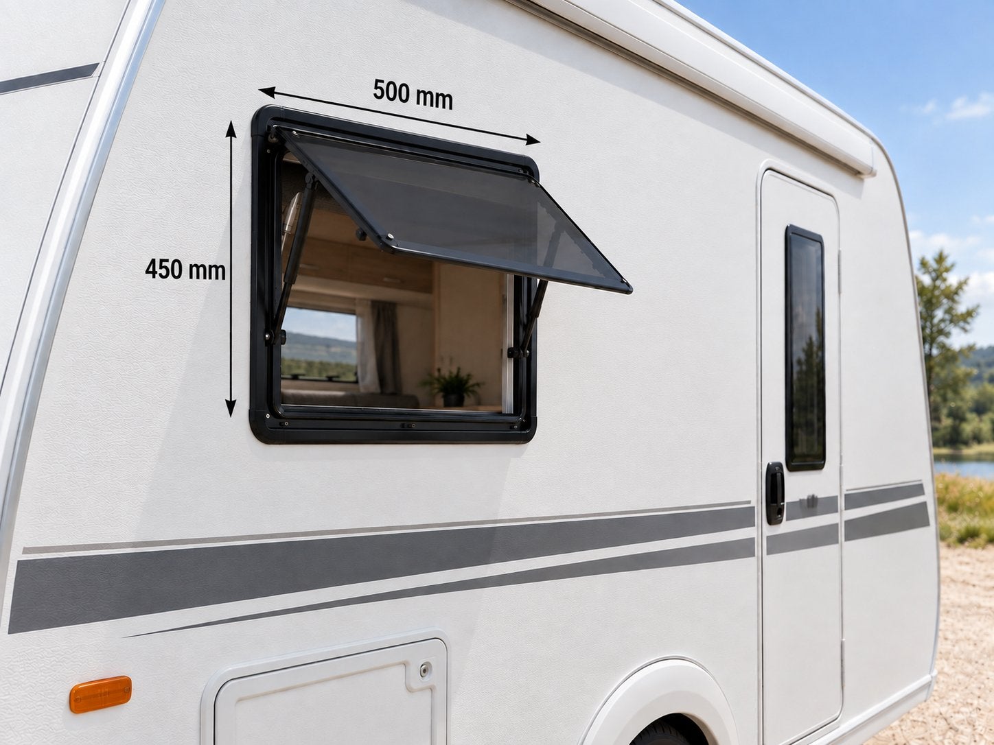 Nieuw Klapraam Caravan Bus Campers 500x450 diverse afmeting., Caravans en Kamperen, Ophalen of Verzenden