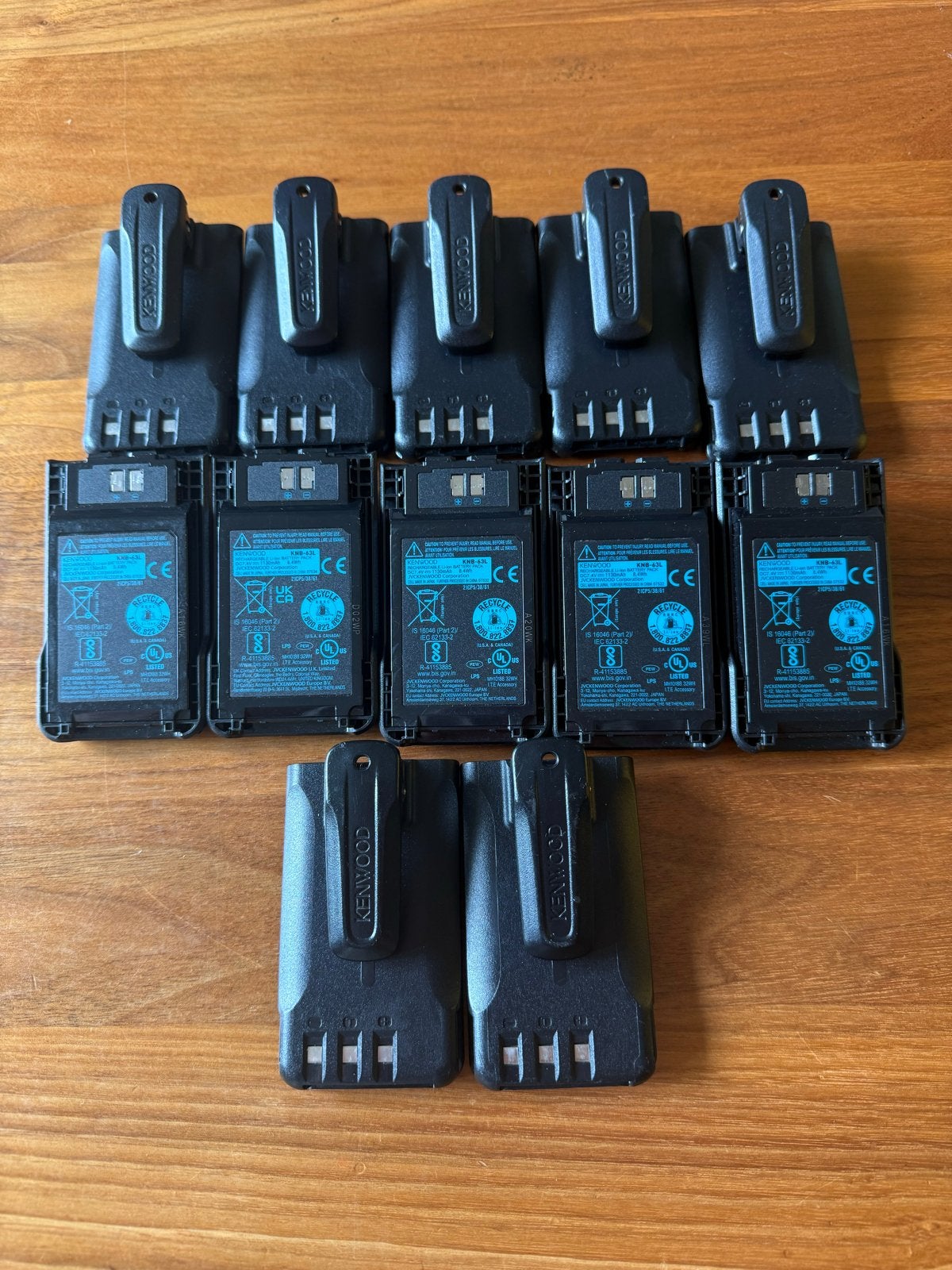 Kenwood KNB-63L Li-ion Accu's met Riemclips, Ophalen of Verzenden, Zo goed als nieuw, Overige typen, Universeel