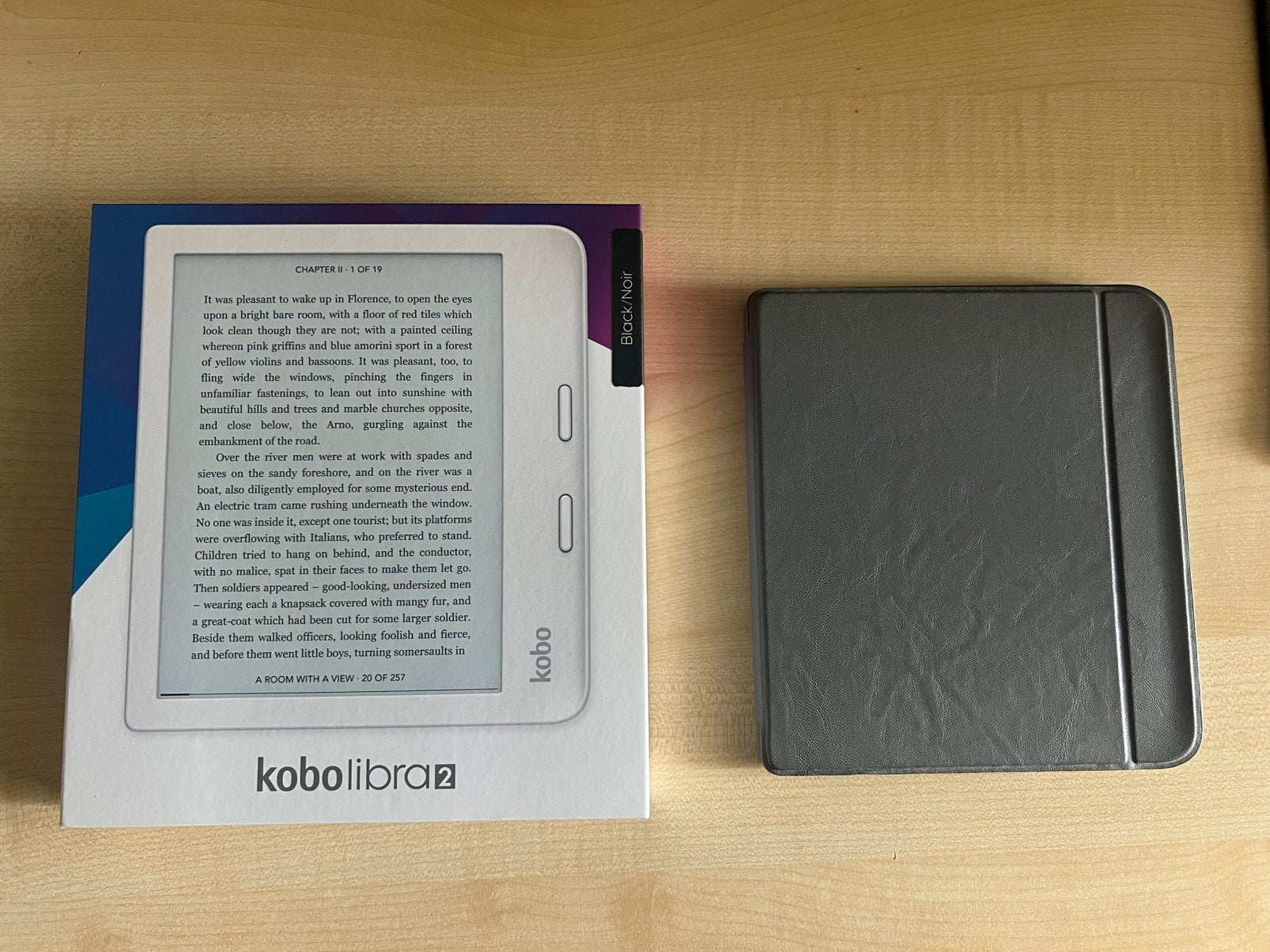 Kobo libra 2 met bescherm hoesje en originele doos, Computers en Software, E-readers, Ophalen of Verzenden, Zo goed als nieuw