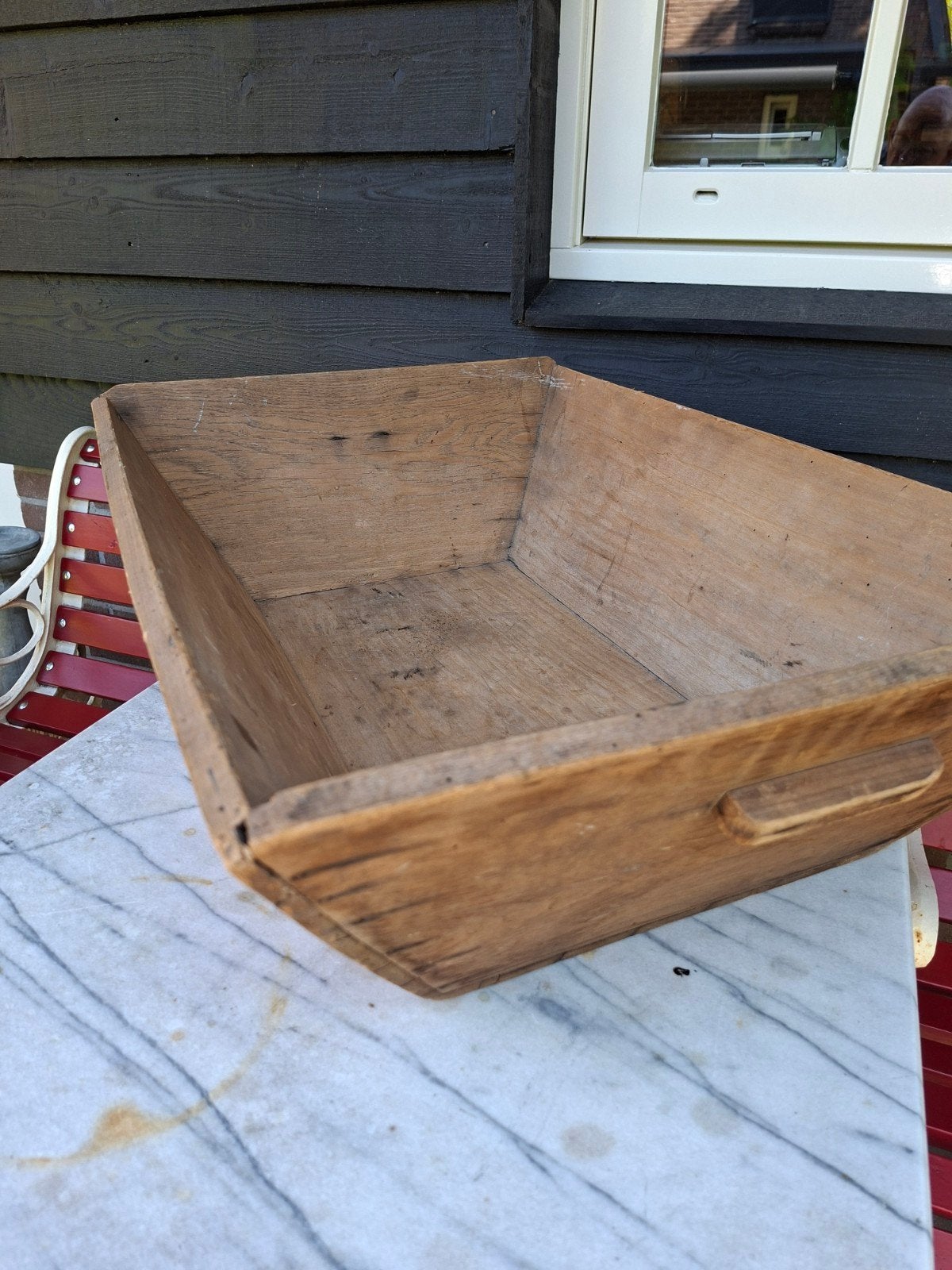 Mooie  houten bak - 75x50 cm, Antiek en Kunst, Curiosa en Brocante, Ophalen of Verzenden