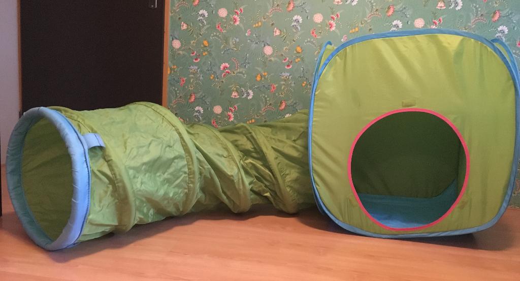 IKEA speeltent en tunnel (BUSA & DVÄRGMÅS), Ophalen, Zo goed als nieuw