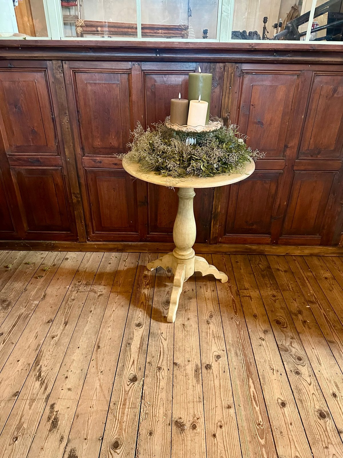 Antieke houten sidetable/bijzettafel landelijke uitstraling, Ophalen