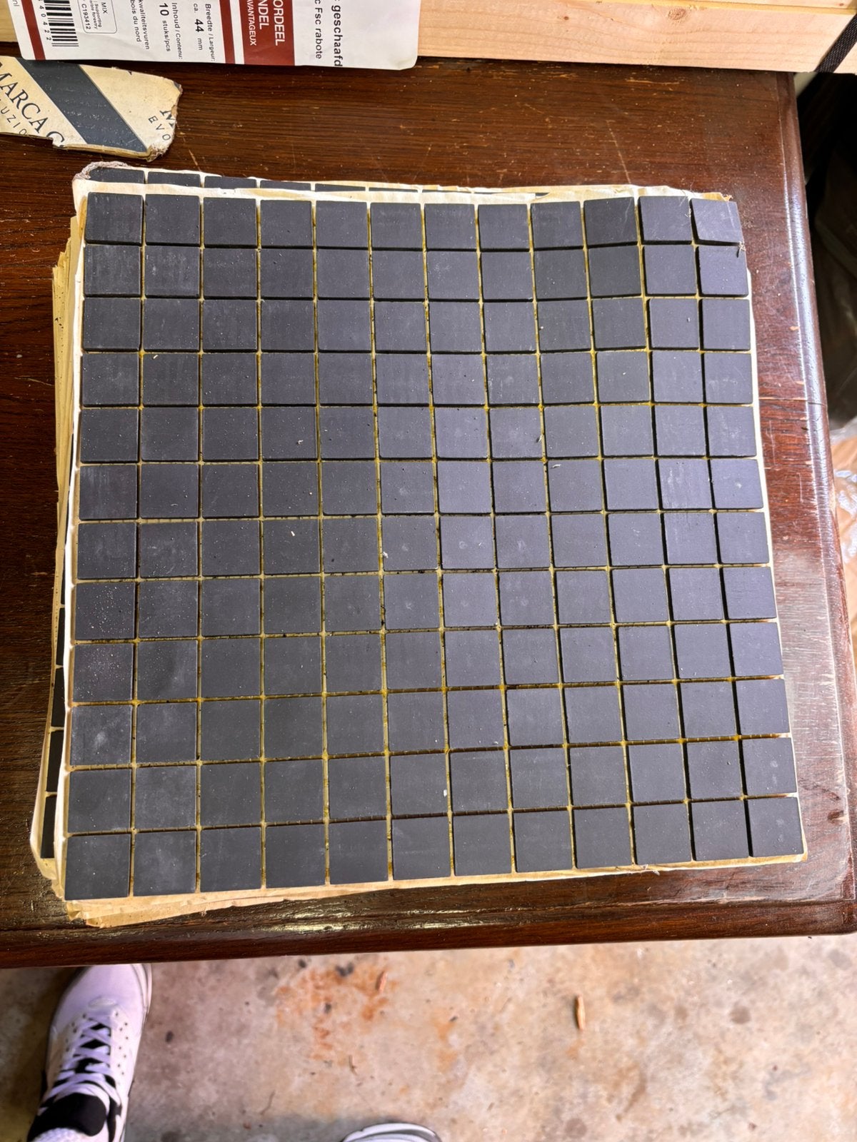 Mozaïek mat 30x30 antraciet, Doe-het-zelf en Verbouw, Tegels, Ophalen, Keramiek, Overige typen, Zo goed als nieuw