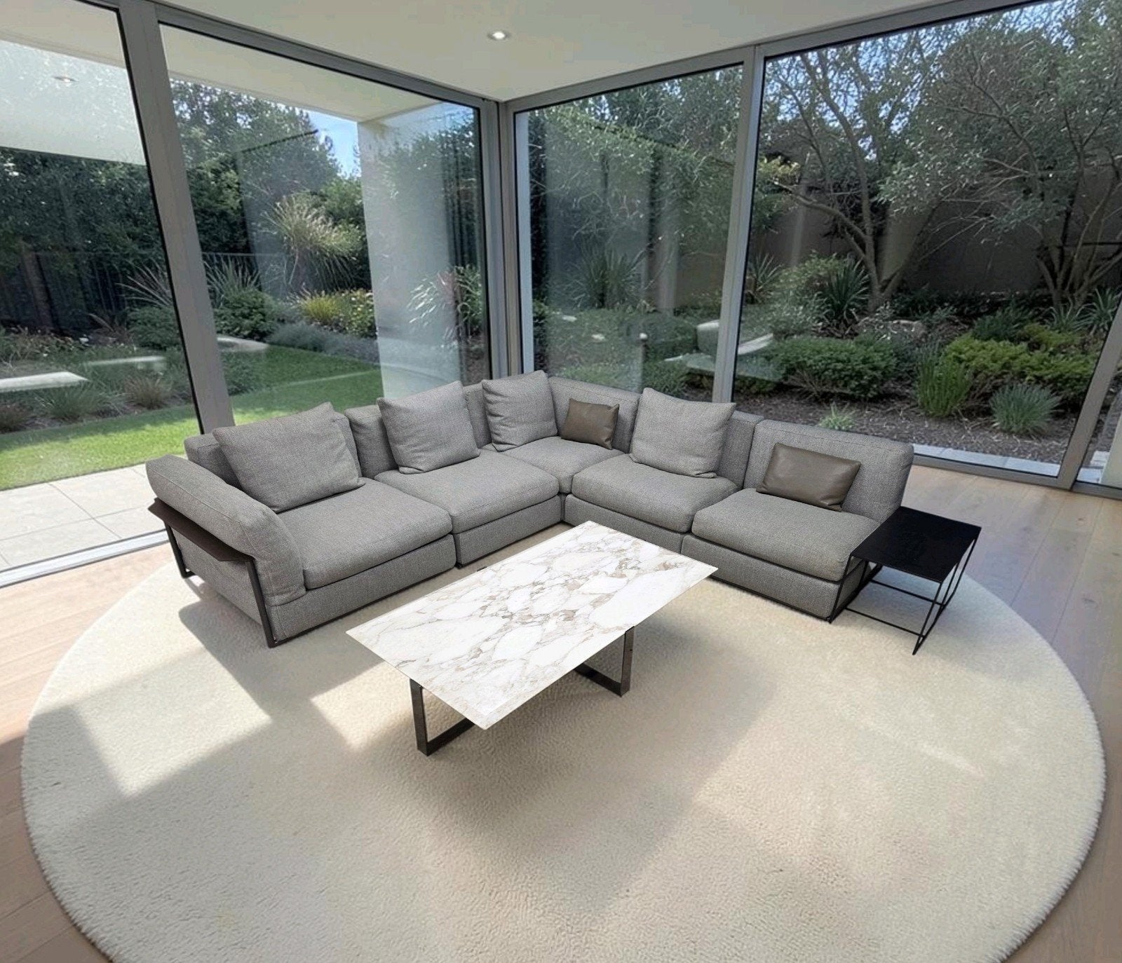 Flexform Zeno modulaire bank Antonio Citterio + salontafel!, Verzenden, Zo goed als nieuw