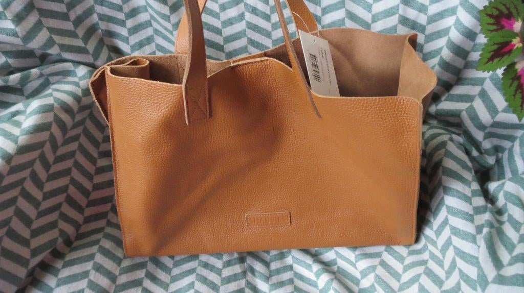 Shabbies leren tas, cognac bruin, shopper, nieuw, Verzenden, Nieuw, Bruin, Shopper
