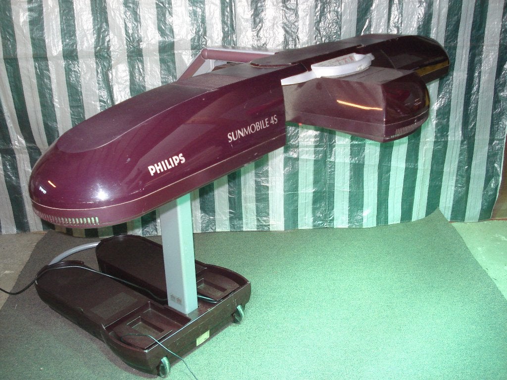 zonnebank Philips Sunmobile 4S  HB871 /    perfect werkend, Ophalen, Zo goed als nieuw, Zonnebank enkelzijdig, Minder dan 10 lampen