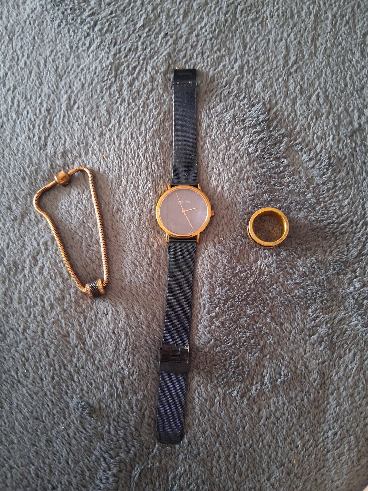Bering sieraden setje., Overige merken, Gebruikt, Polshorloge, Ophalen of Verzenden