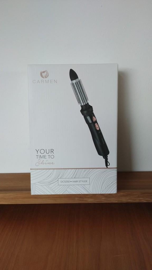 Carmen DC5250 - Föhnborstel  2 opzetstukken Dual voltage, Ophalen, Nieuw, Föhn of Haardroger
