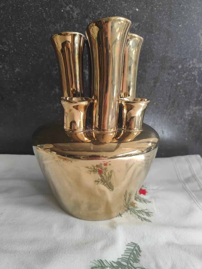 Gouden Tulpenvaas van Daan Kromhout, Ophalen of Verzenden