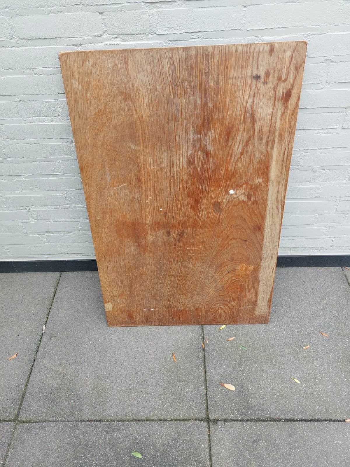 Houten inklap bij/zet tafeltje., Ophalen, Gebruikt, Overige