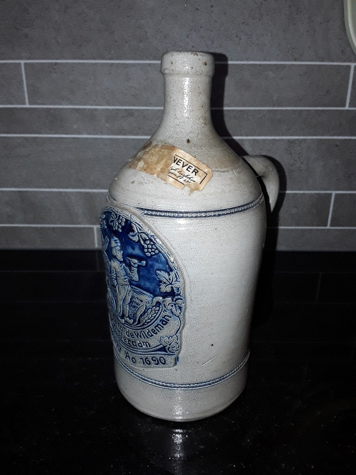 Levert&Co de Wildeman Amsterdam  jenever kruik, Antiek en Kunst, Ophalen of Verzenden