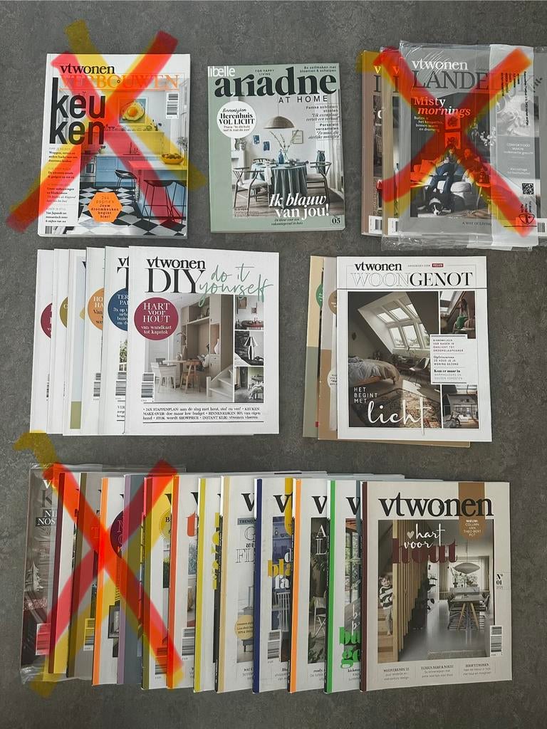 VTWonen tijdschriften: jaargang 2025 (6t/m 12) en DIY, Ophalen of Verzenden, Gelezen, Overige typen