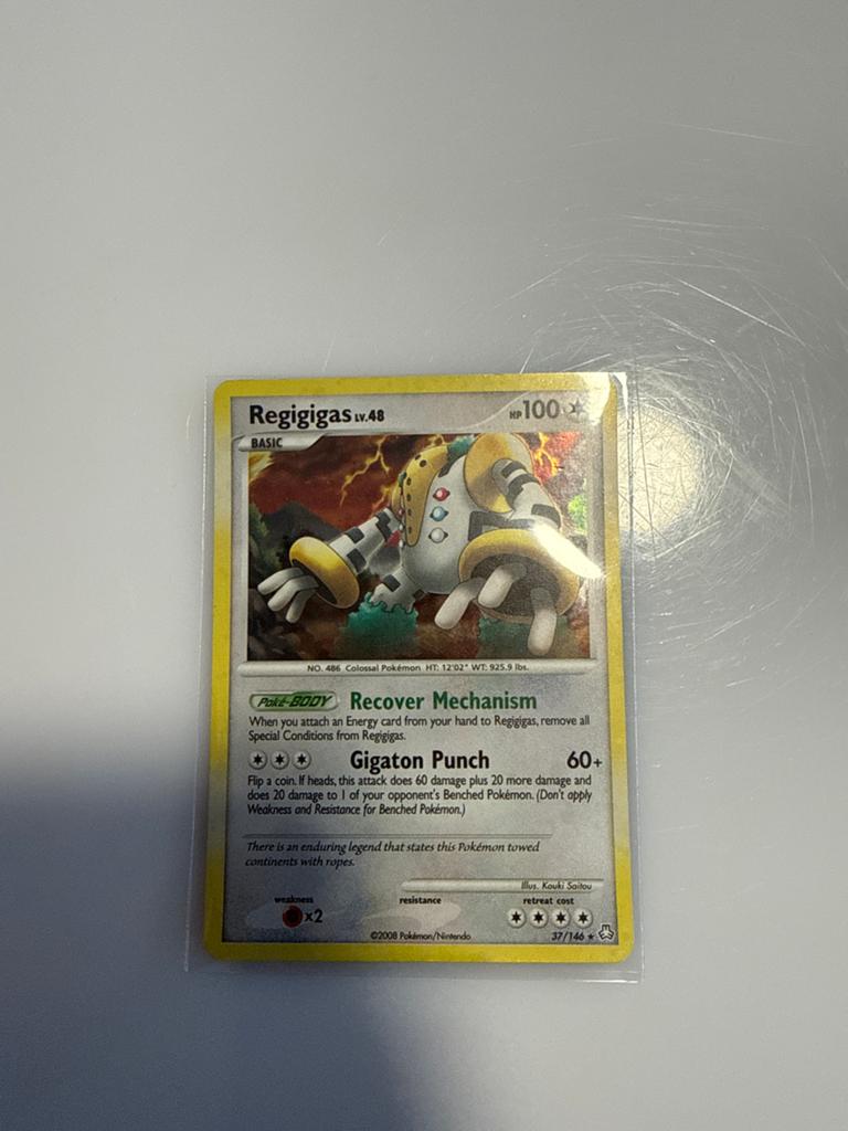 Regigigas LV.48 Pokémon Kaart 37/146 - Zo goed als nieuw, Ophalen of Verzenden, Zo goed als nieuw, Losse kaart