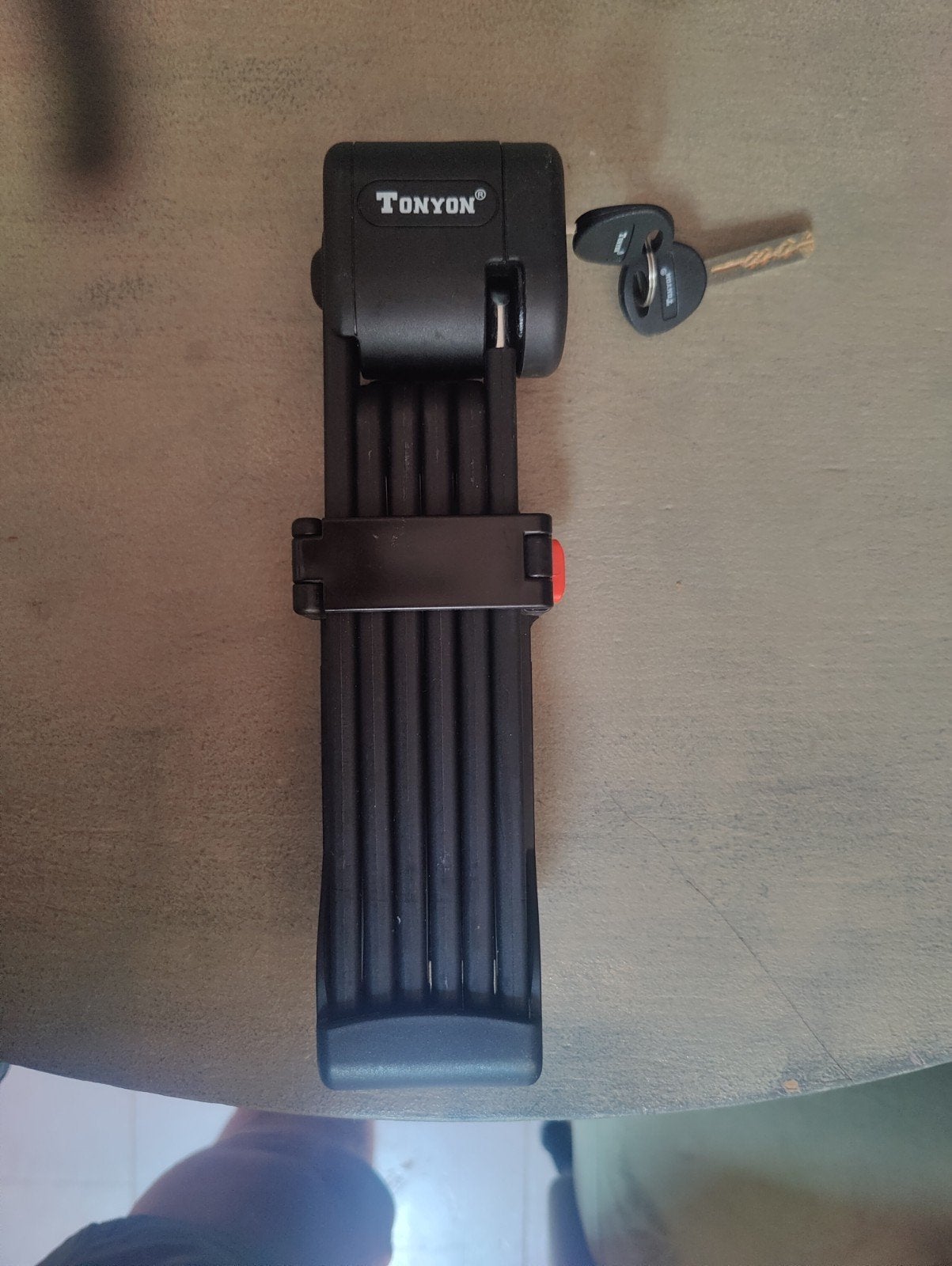 TONYON Vouwslot Fietsslot met Sleutels, Ophalen of Verzenden, Gebruikt, Vouwslot