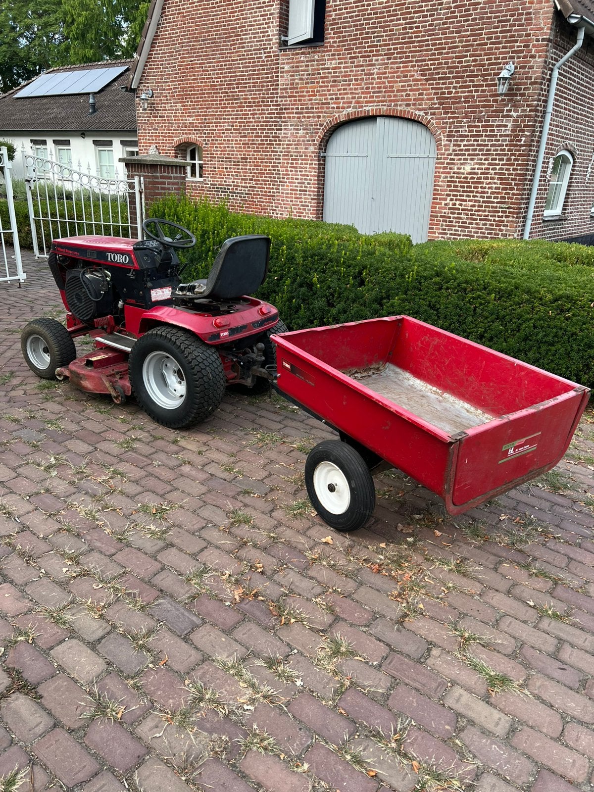 IZGS: Toro Wheel Horse 518H zitmaaier met aanhanger 18pk, Ophalen, Gebruikt, Info@WheelHorse.com, Elektrische starter