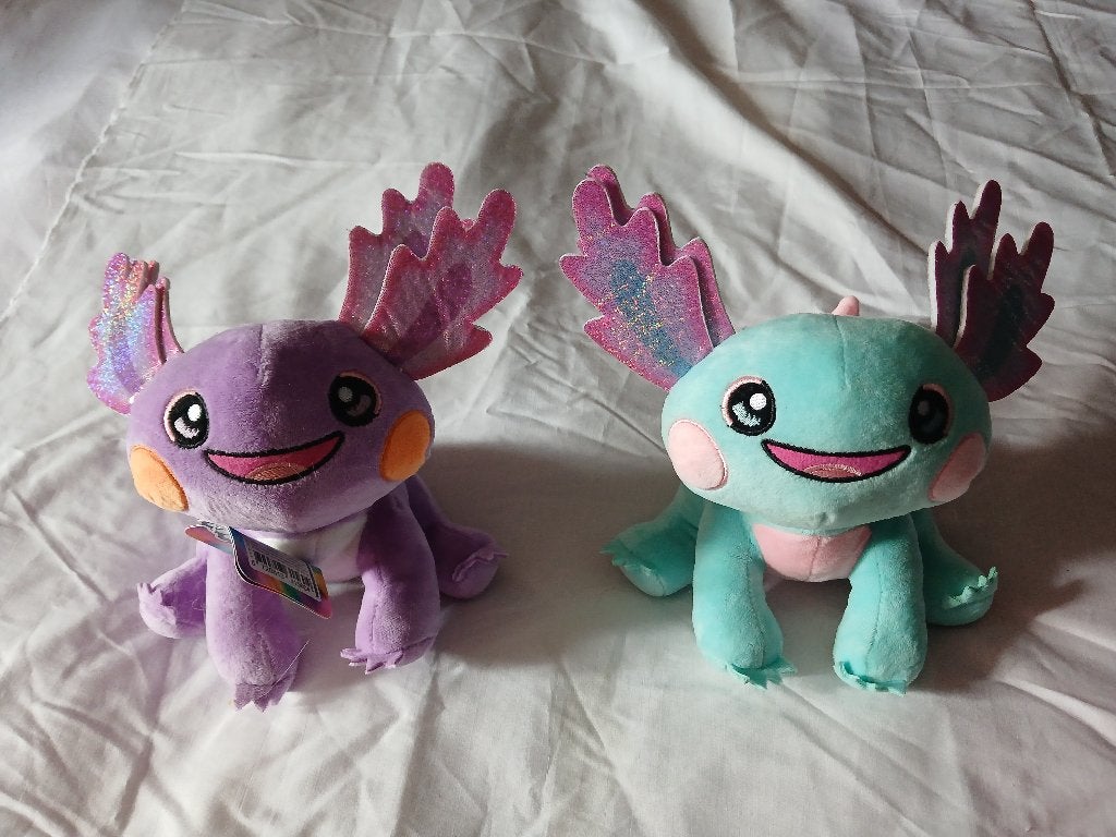 2 heerlijk zachte nieuwe knuffels Fuzzy Friends 20 cm hoog, Overige karakters, Overige typen, Nieuw, Ophalen of Verzenden