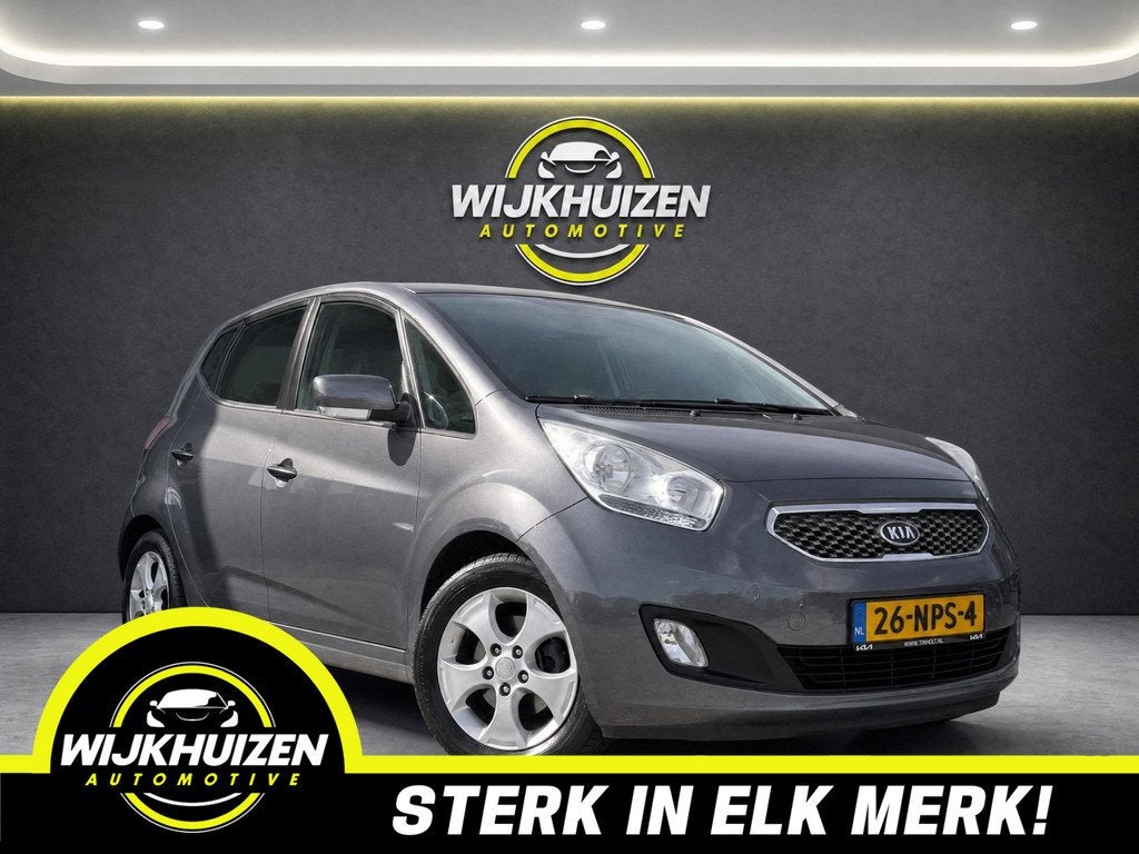 Kia Venga 1.6 CVVT X-ecutive Automaat met Climate ! Leder !, Auto's, Euro 5, 4 cilinders, Leder en Stof, Origineel Nederlands