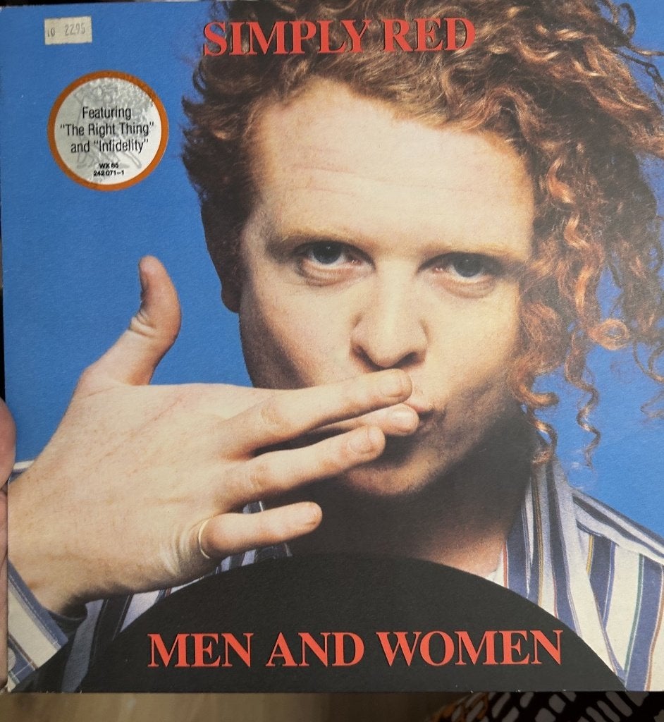 Simply Red: Men and women (lp), Ophalen of Verzenden, Zo goed als nieuw, 12 inch