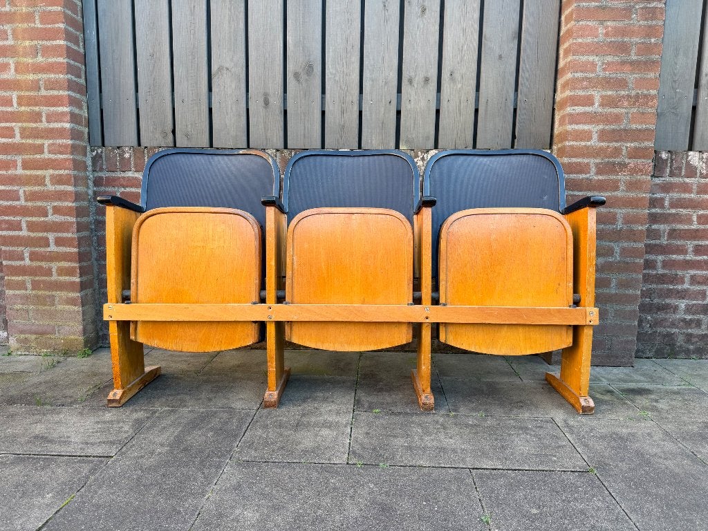 Bioscoop stoelen gratis, Ophalen, Gebruikt, Drie, Blauw