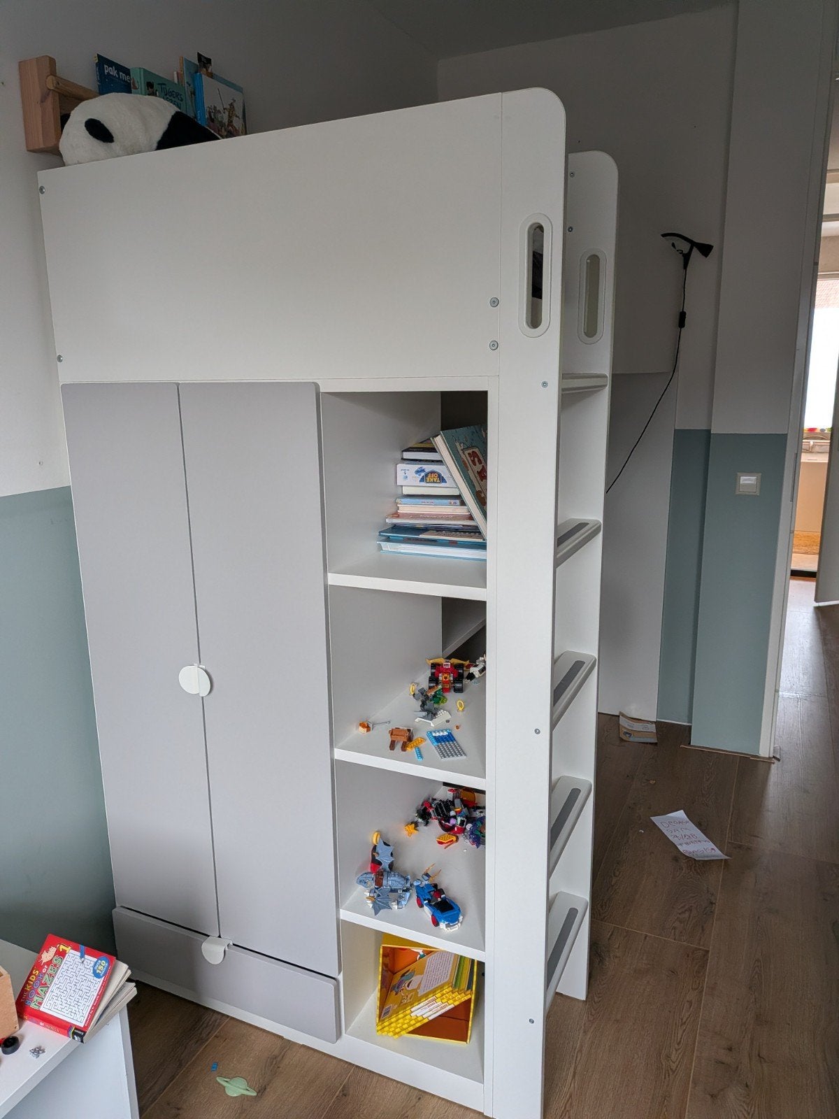 ZGAN: Ikea Smastad Hoogslaper, Ophalen, Zo goed als nieuw, Hoogslaper