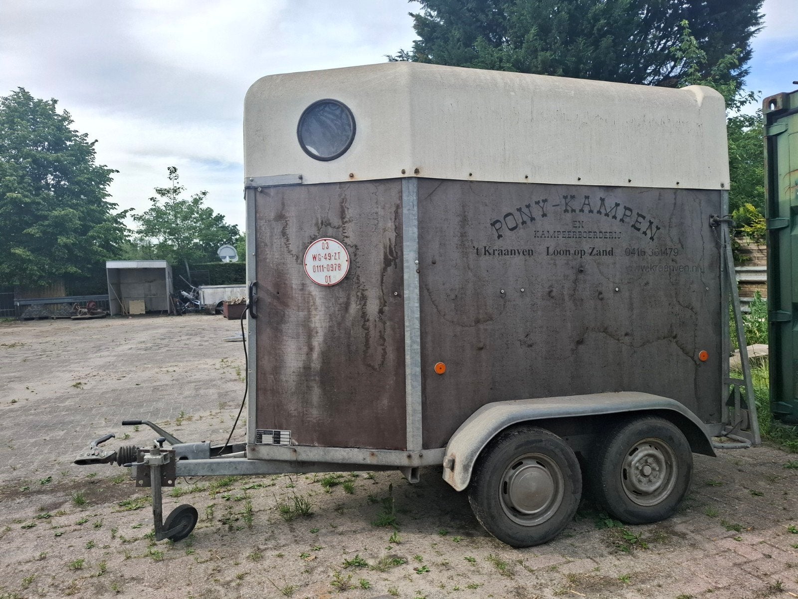 Trailer Wesco, Ophalen, Gebruikt, 1½-paards trailer
