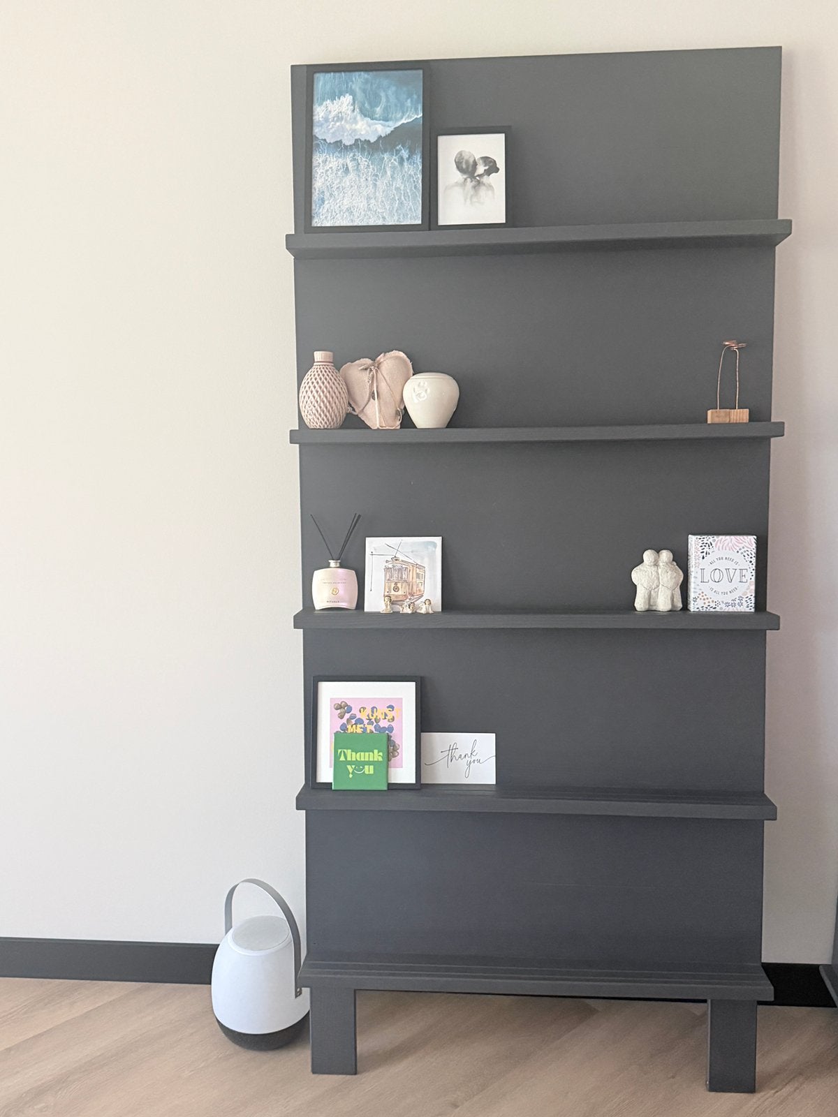 VT wonen tijdschriftenrek donkergrijs/zwart, Ophalen, Zo goed als nieuw