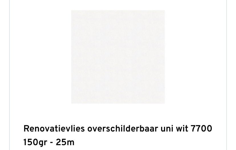 Renovlies behang, Doe-het-zelf en Verbouw, Ophalen, Overige materialen, 60 cm of meer, Overige typen