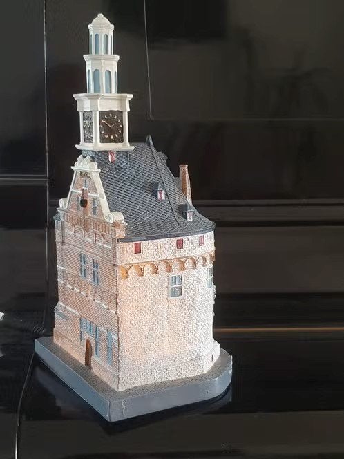 huisje Hoofdtoren Hoorn met lichtje incl adaptor (!), Ophalen