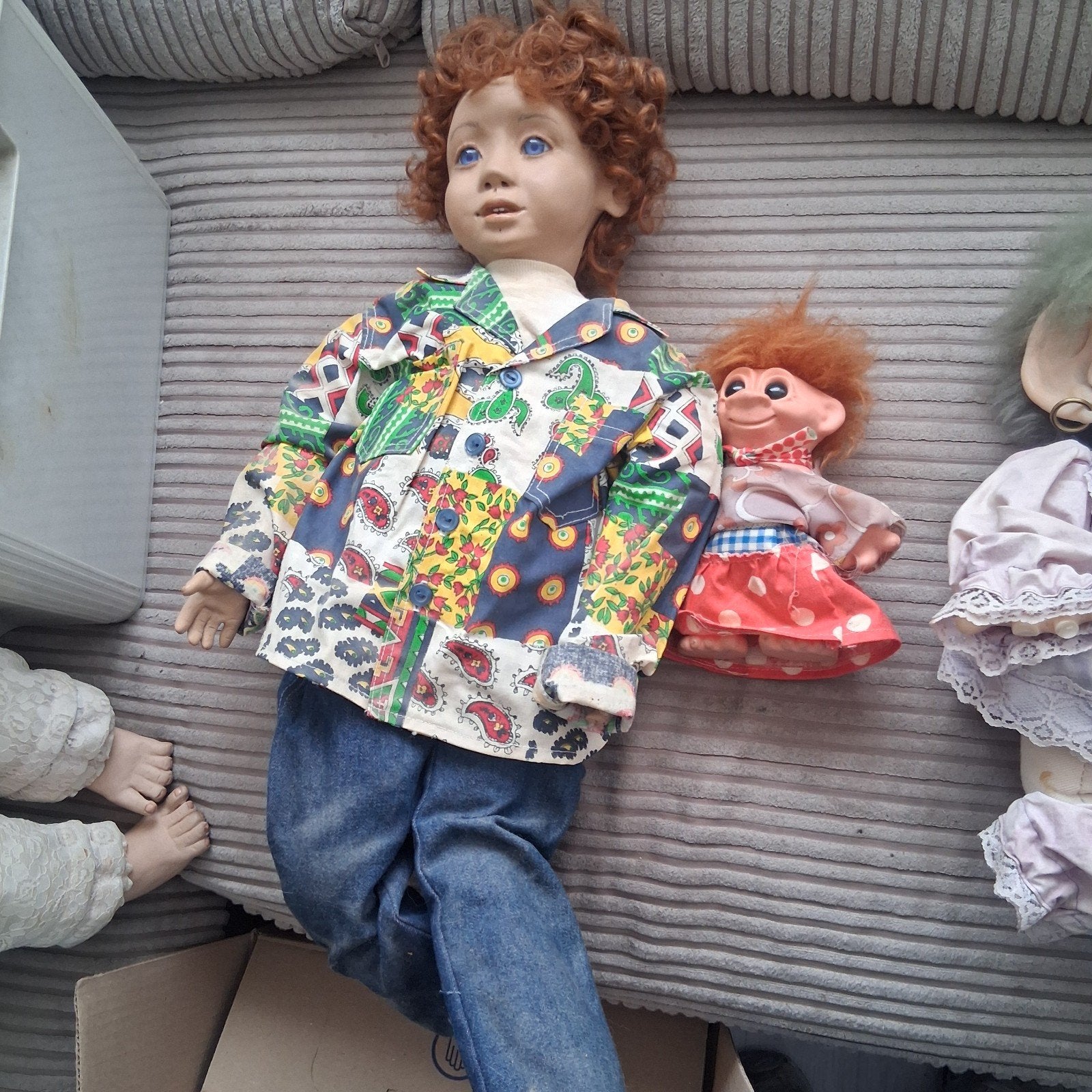 Unieke handgemaakte poppen - diverse stijlen, Verzamelen, Poppen, Ophalen of Verzenden, Gebruikt, Pop