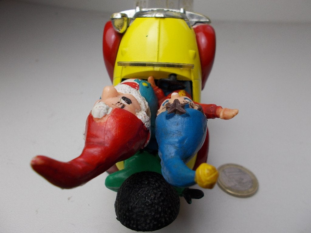 1969 Corgi Toys Comics NODDY'S CAR + 3 FIGURES, Ophalen of Verzenden, Zo goed als nieuw, Auto, Corgi