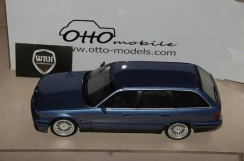 1:18 BMW ALPINA TOURING E34 blue Otto mobile OT944 WRH, Hobby en Vrije tijd, Modelauto's | 1:18, Verzenden, Zo goed als nieuw