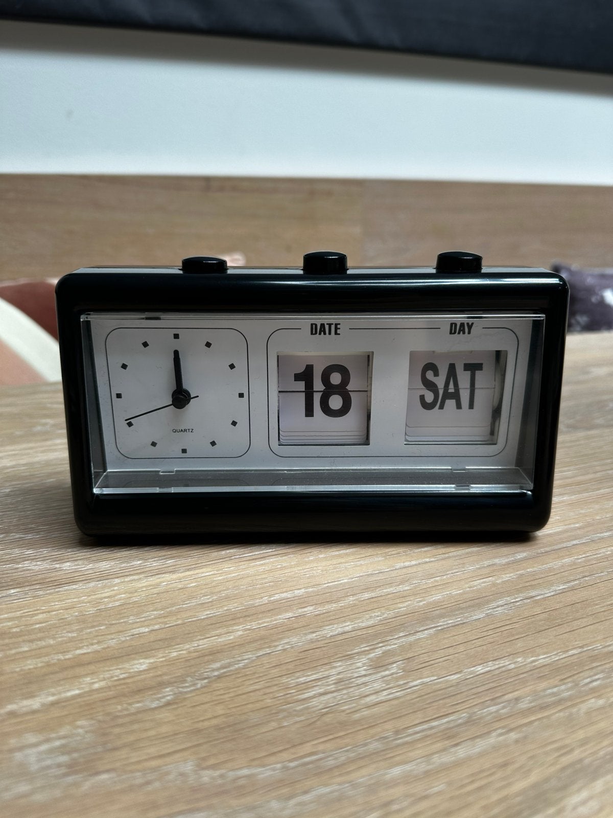 Bureau klok met datum / kalender, Ophalen, Gebruikt, Analoog, Kalenderfunctie