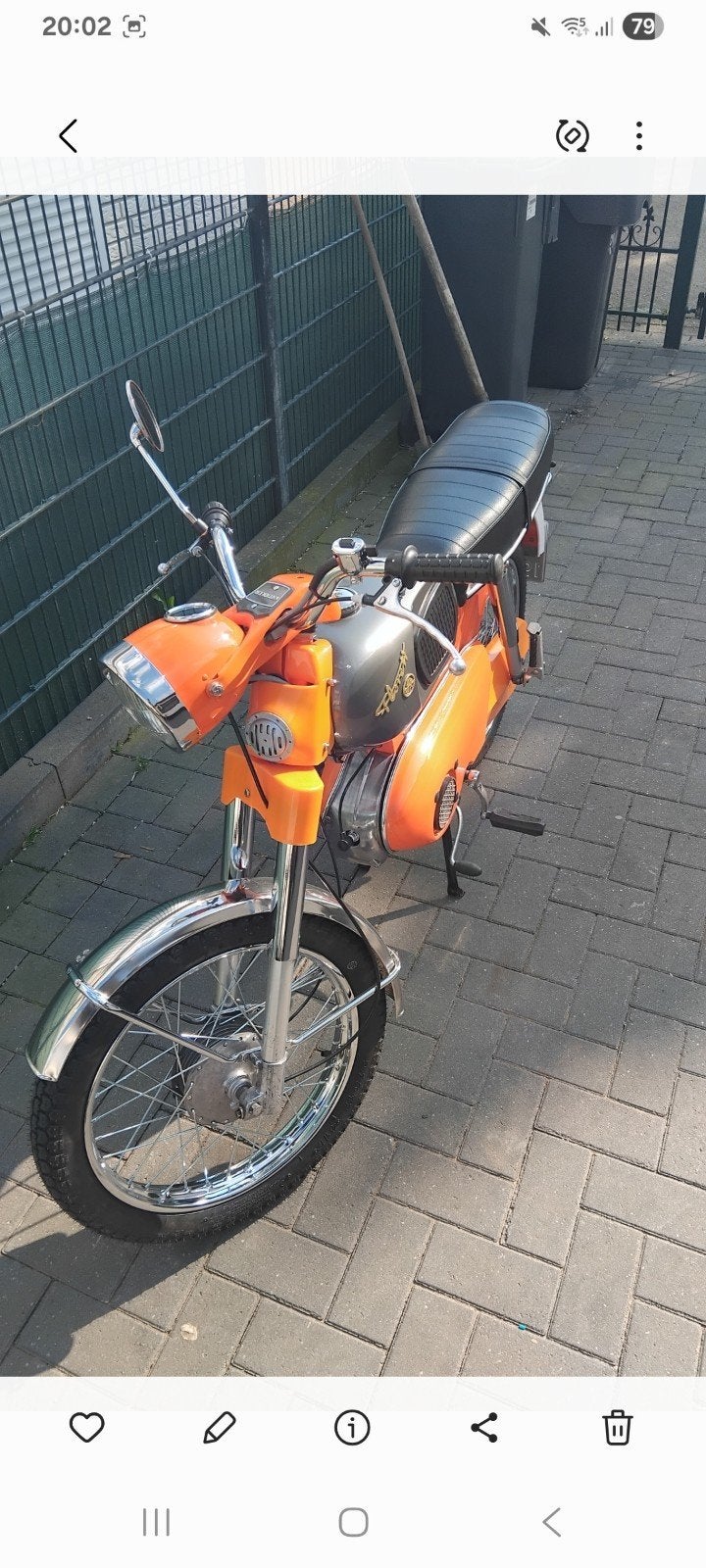 Kreidler florett buffeltank nieuwstaat, Ophalen, Overige modellen, Maximaal 45 km/u, Zo goed als nieuw