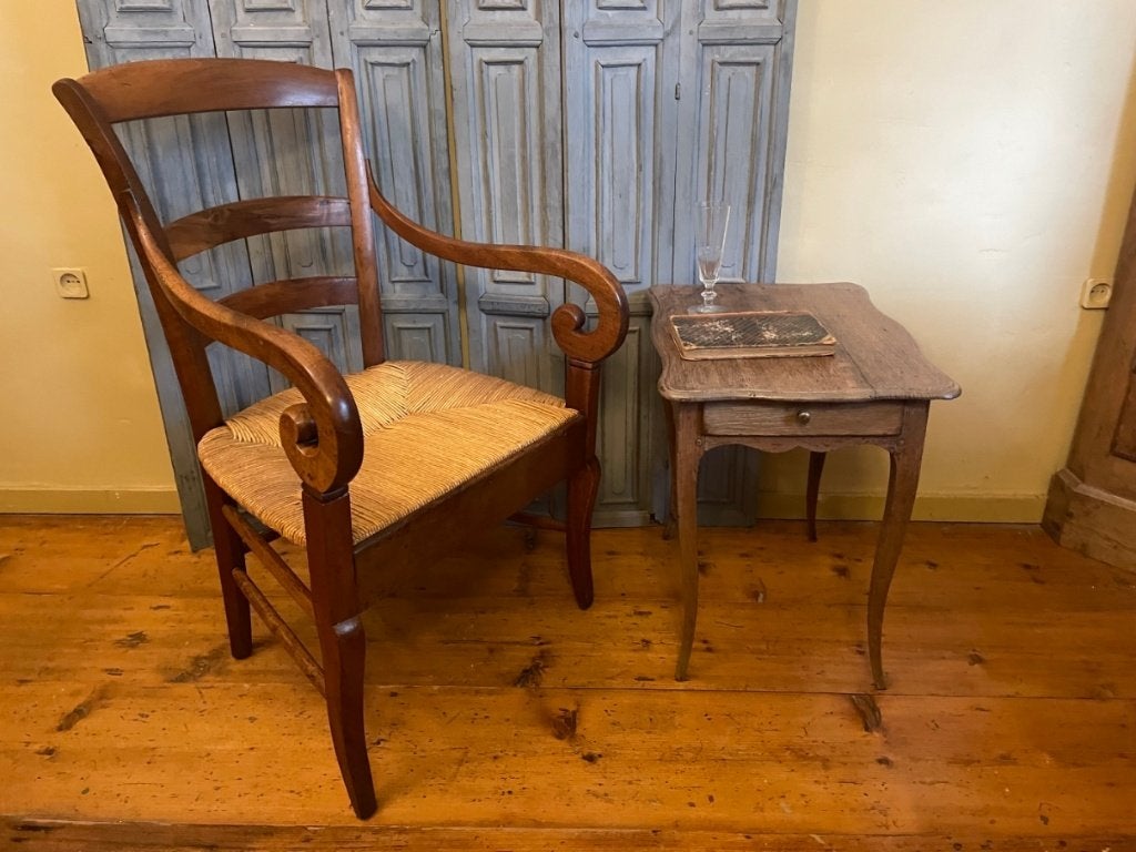 Boeren Stoel Fauteuil Biedermeier Landelijk antiek Frans, Ophalen