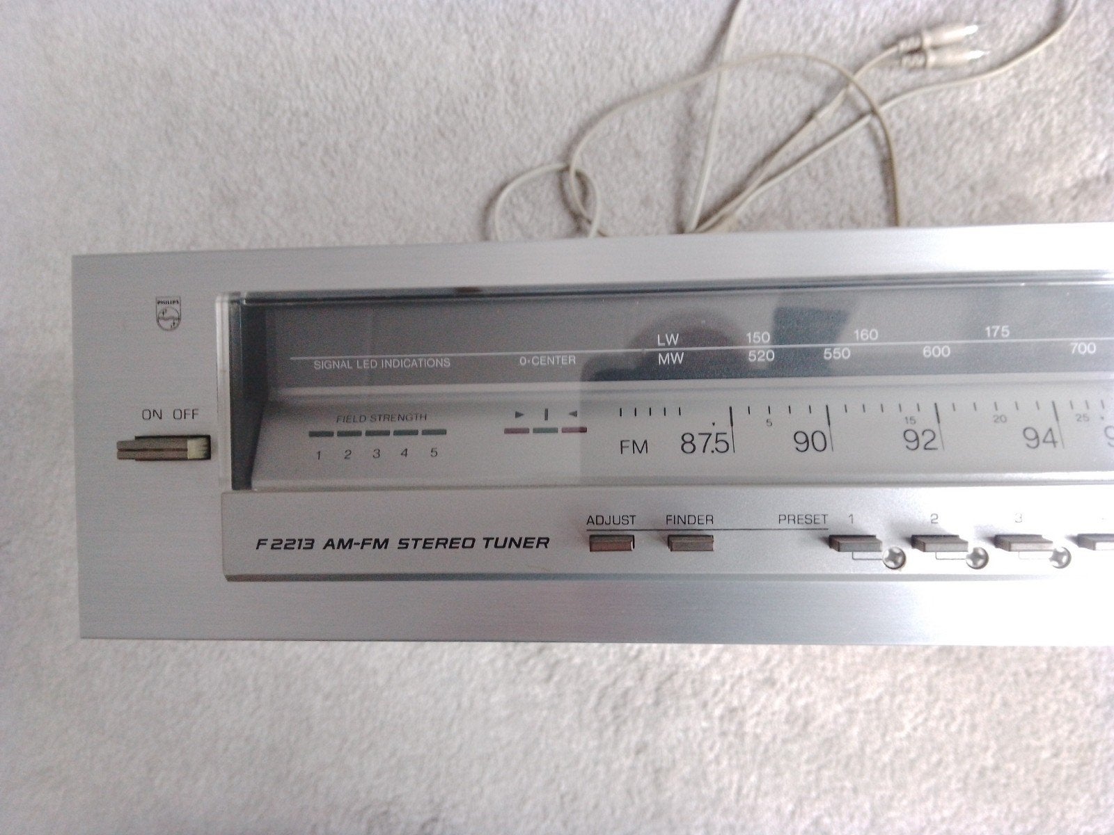 Philips F2213 AM-FM Stereo Tuner, Ophalen of Verzenden, Gebruikt, Transistorradio