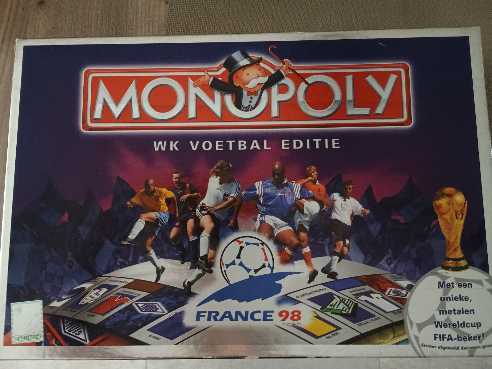 Monopoly voetbal editie WK 1998, Ophalen