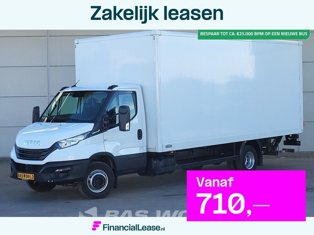 Iveco Daily 70C18 3.0L Automaat 1000KG Laadklep Luchtvering, Automaat, Stof, Gebruikt, Euro 6