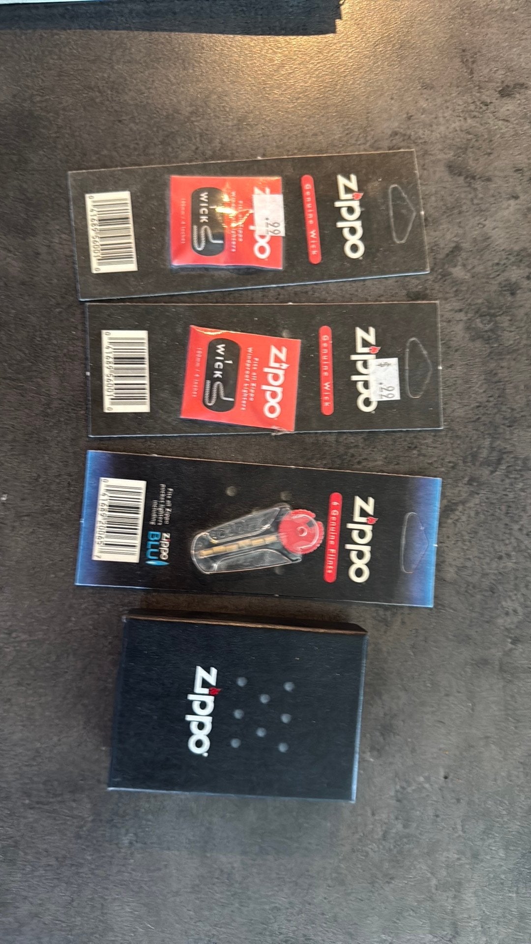 Zippo aansteker met vingerafdruk design + lont, Ophalen, Nieuw, Aansteker