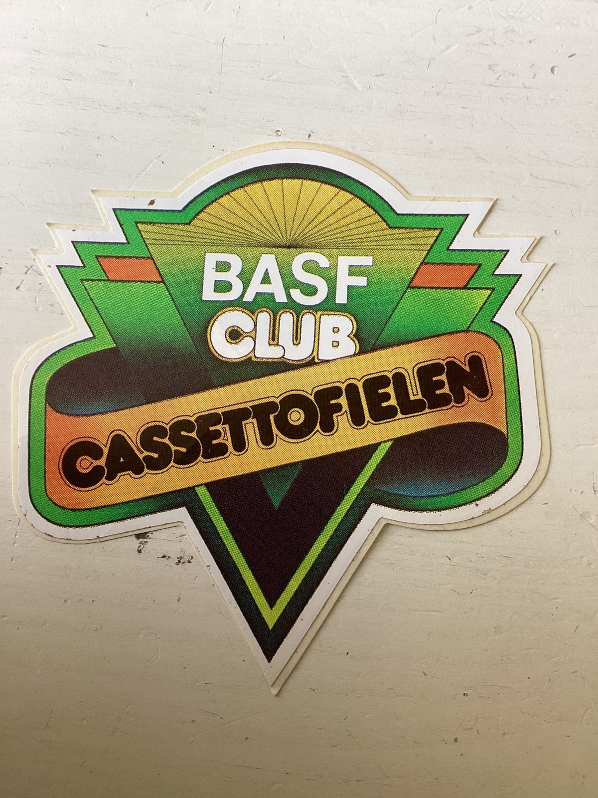 Sticker BASF Club cassettofielen (cassettebandjes), Verzamelen, Stickers, Verzenden, Zo goed als nieuw, Merk