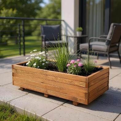 Tuinhout gezocht, Tuin en Terras, Bloembakken en Plantenbakken, Ophalen, Minder dan 30 cm, Rond, Zo goed als nieuw