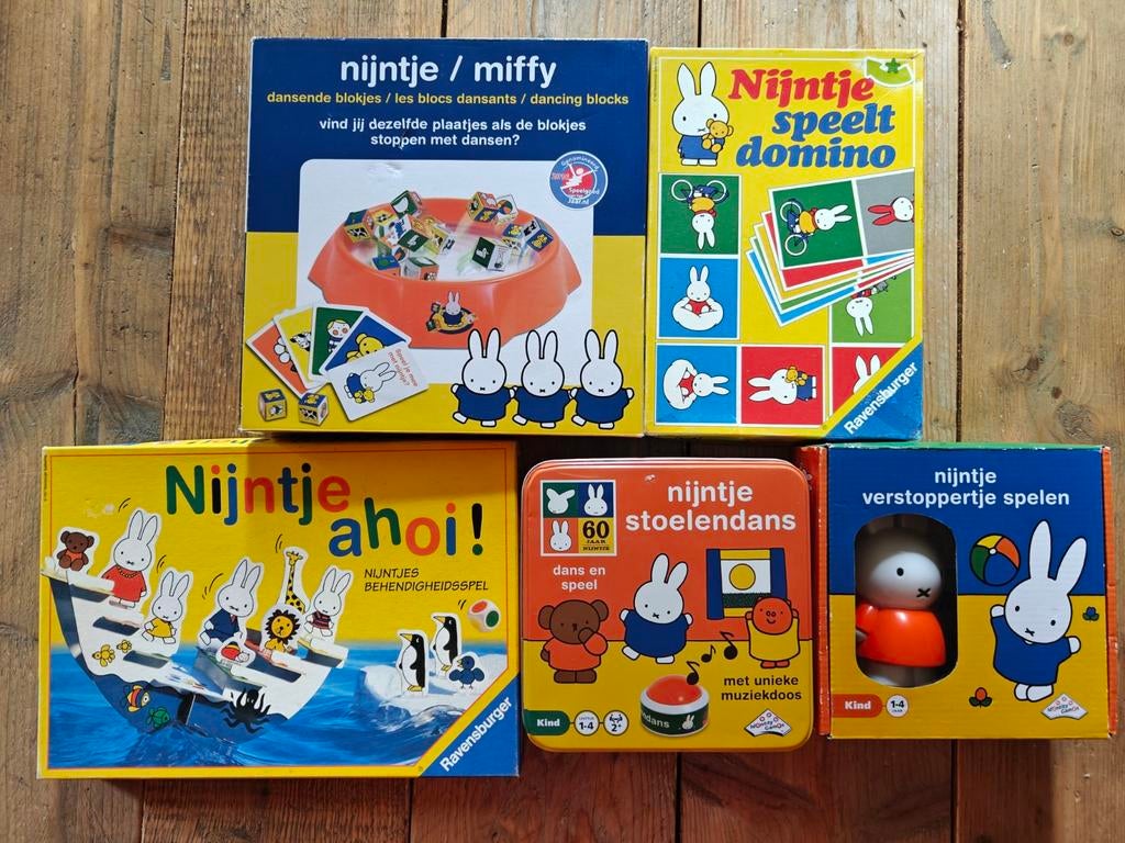 5 Nijntje spellen., Ophalen of Verzenden, Ravensburger., Ravensburger., Ravensburger.