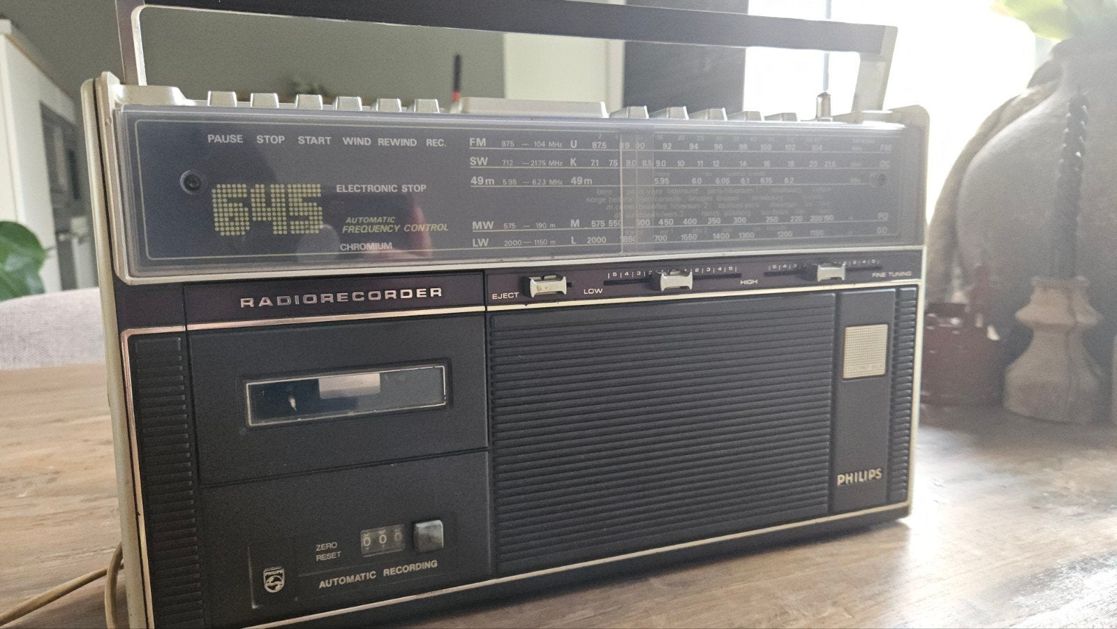 Philips Radiorecorder D8304 - Vintage Cassette Recorder, Ophalen of Verzenden, Bandrecorder