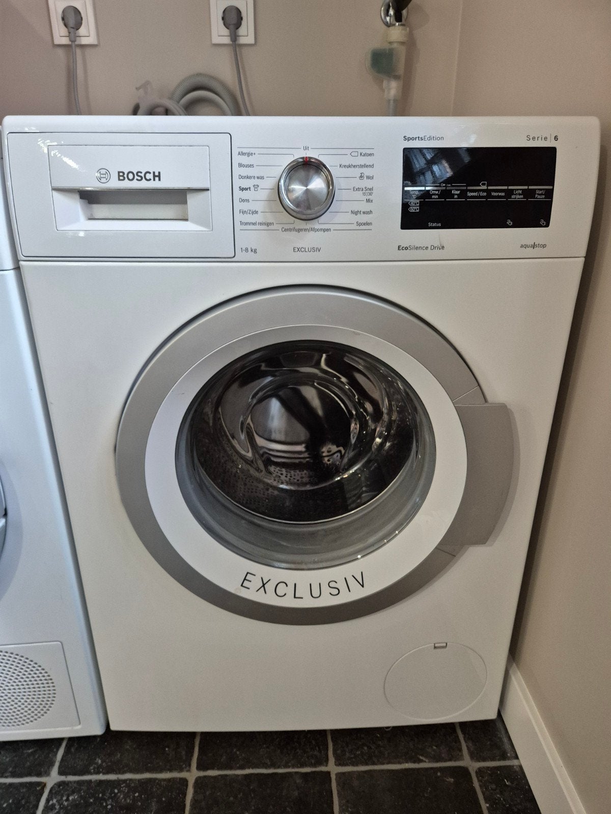Bosch Serie 6 Exclusiv Wasmachine 8kg, Witgoed en Apparatuur, Wasmachines, Ophalen, 1200 tot 1600 toeren, Gebruikt, 8 tot 10 kg