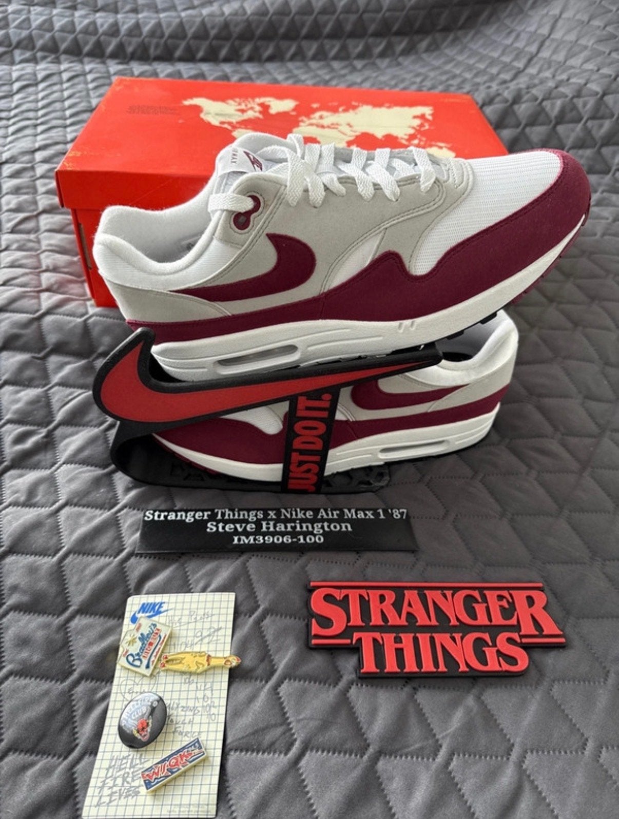 Nike Air Max 1 '87 ST SP Stranger Things Steve Harrington, Ophalen of Verzenden, Nieuw, Wit, Sneakers of Gympen