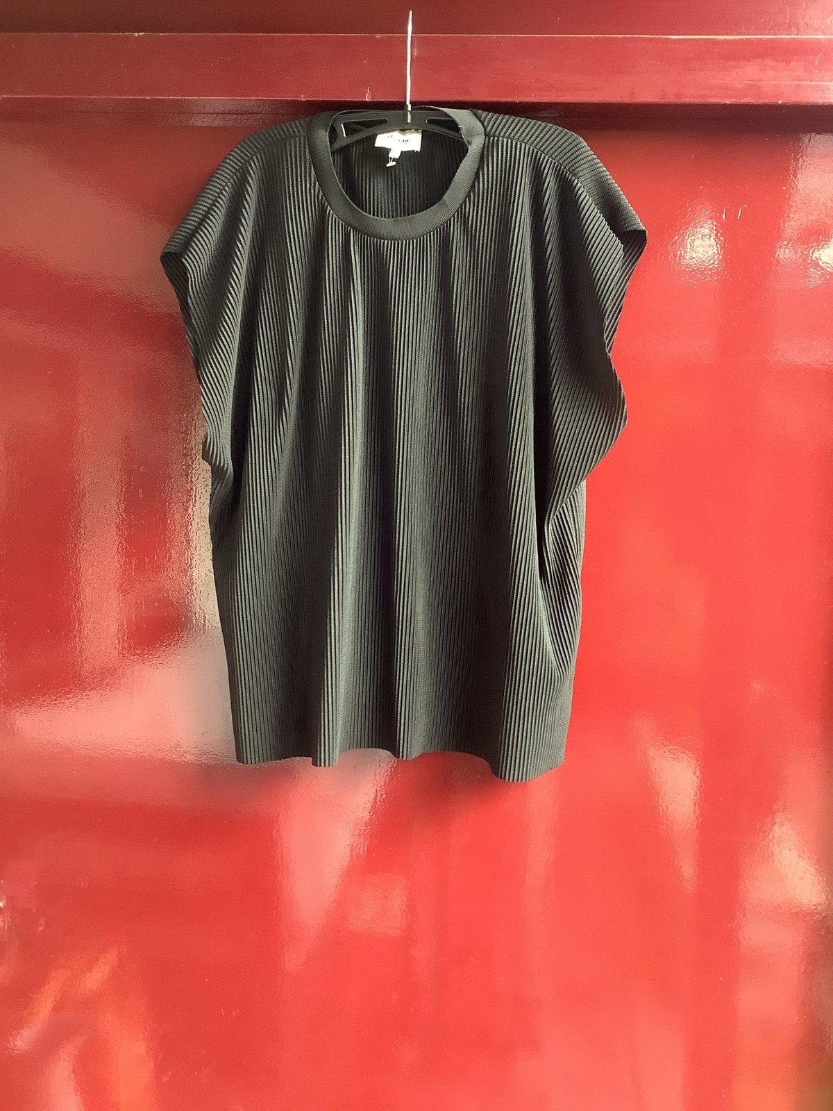 Shoeby XXL Zwart Geribbelde Top, Zwart, Maat 46/48 (XL) of groter, Ophalen of Verzenden, Korte mouw