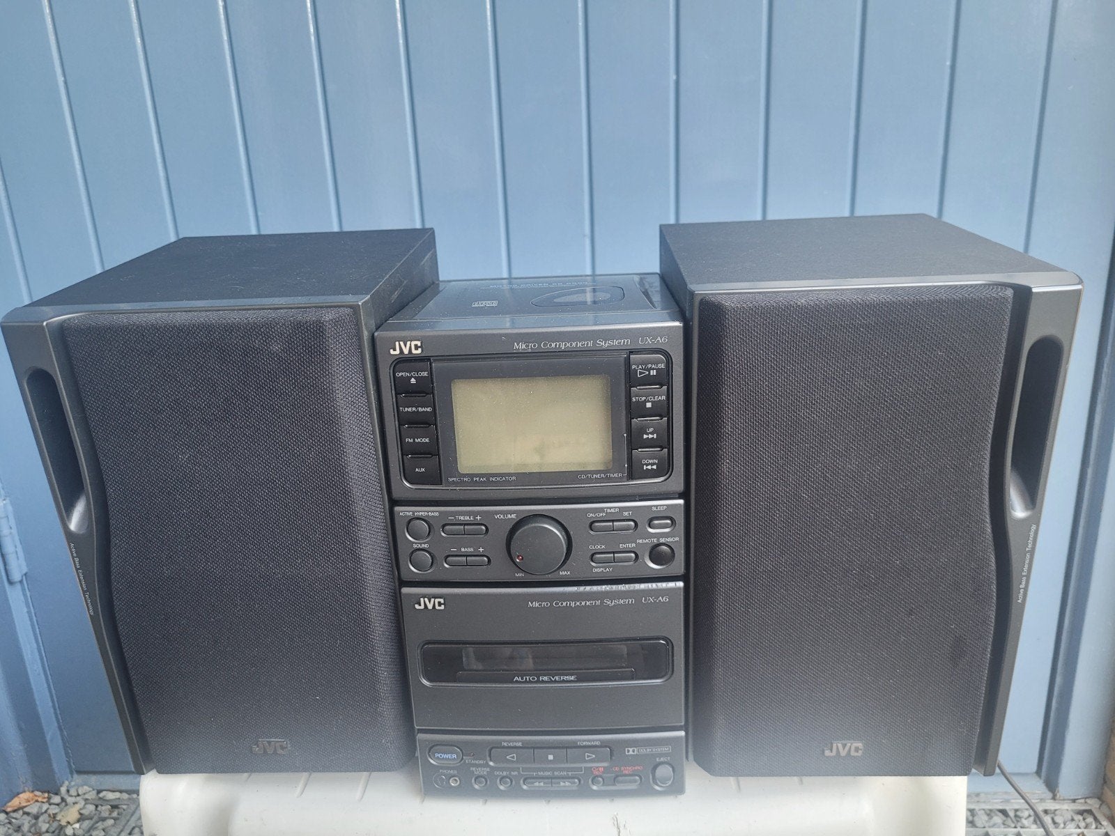 J.V.C.. Stereo  Set  Compleet.  UX -  A6  Boekenplank model., Ophalen, Zo goed als nieuw