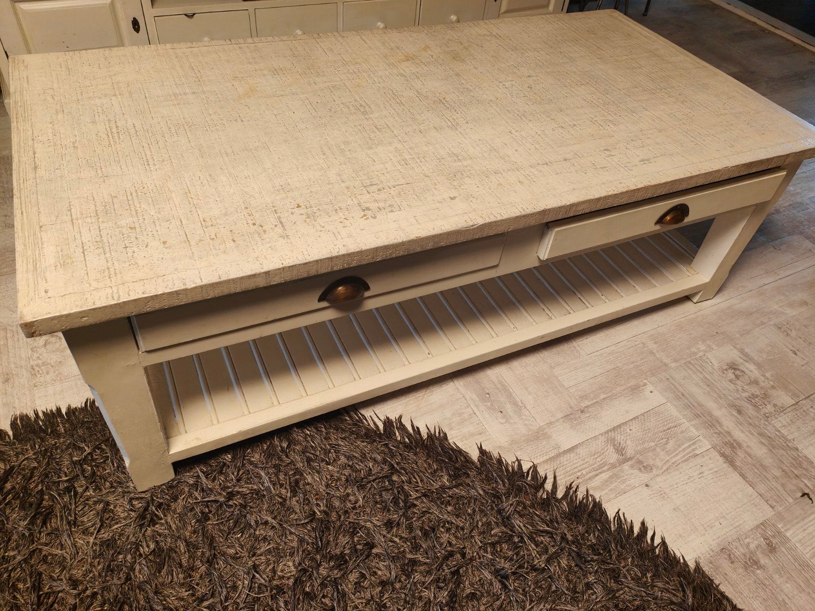 Riviera Maison salontafel, Huis en Inrichting, Tafels | Salontafels, Ophalen, Gebruikt, 100 tot 150 cm, 50 tot 100 cm