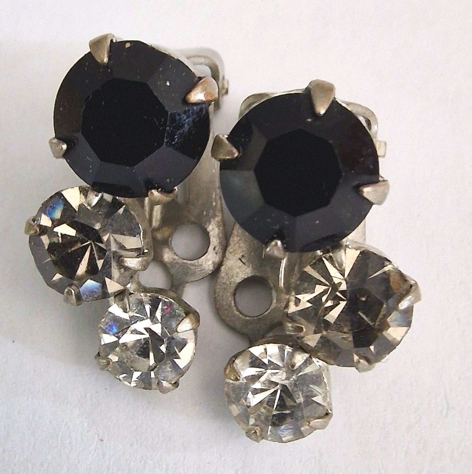 Oorclips strass., Ophalen of Verzenden, Overige materialen