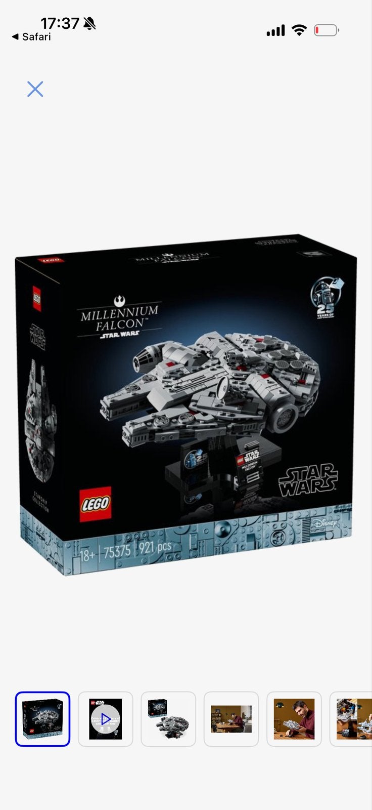 LEGO Star Wars Millennium Falcon 75375 - 921 stukjes, Ophalen of Verzenden, Gebruikt, Overige merken