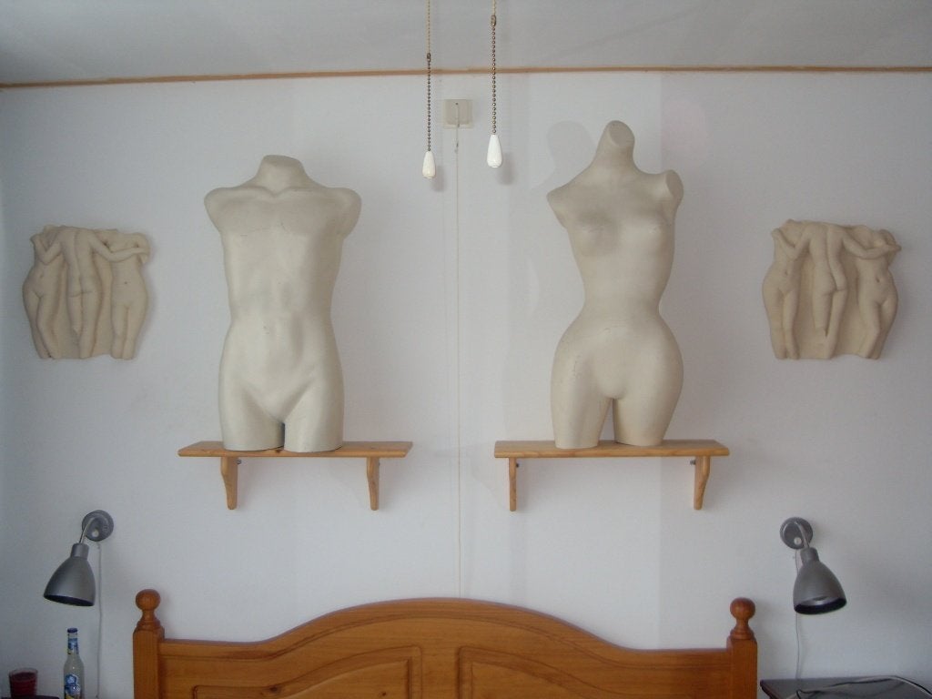 grote buste man en vrouw, Ophalen of Verzenden, Gebruikt, Mens